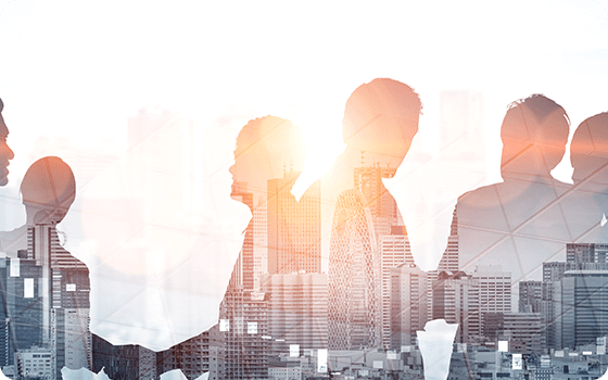 打ち合わせ中の写真